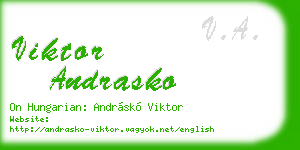 viktor andrasko business card