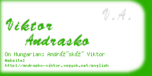 viktor andrasko business card